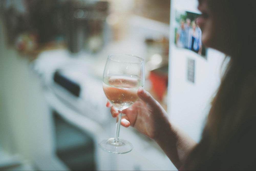 A delicious glass of chilled white wine