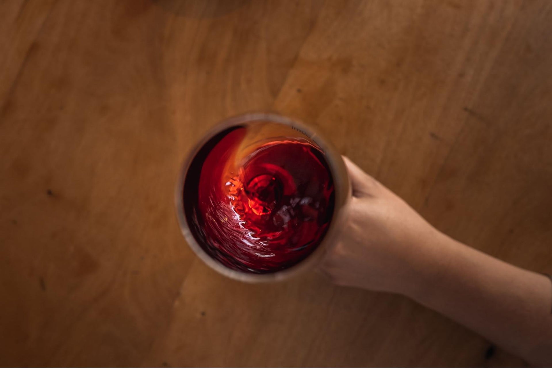 swirl your glass to properly sniff your wine